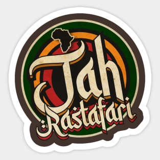 Jah Rastafari Vintage Tribute Sticker